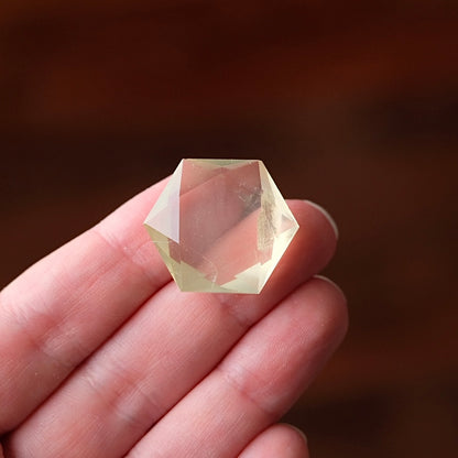 Lemon Citrine Hexagon | Crystal Jewel | Star of David