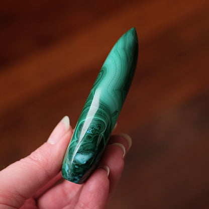Malachite Chrysocolla Freeform | Malachite Crystal Flame