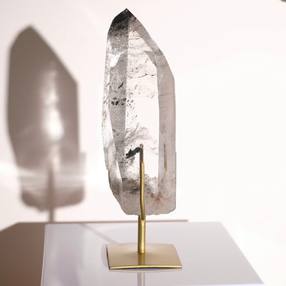 XL Black Phantom Lemurian Quartz Point | Black Lemurian Seed Crystal