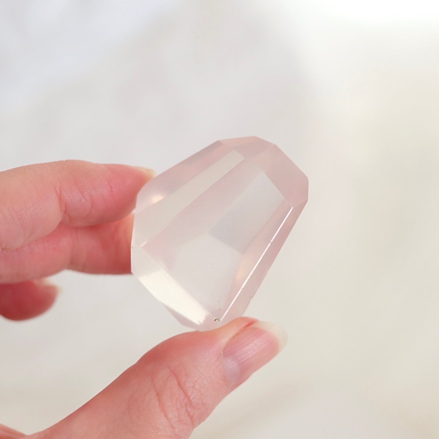Mozambique Rose Quartz Freeform | Girasol Rose Quartz