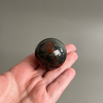 African Bloodstone Sphere | Seftonite Bloodstone Crystal Sphere