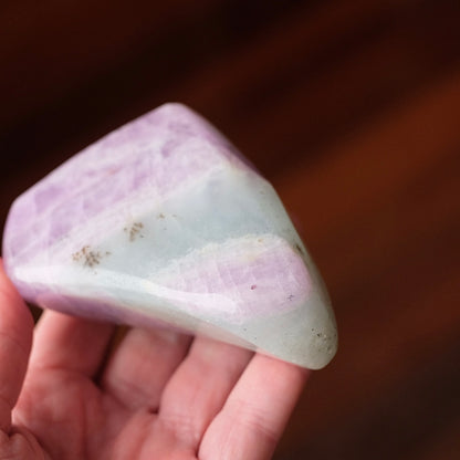 Kunzite & Aquamarine Freeform | Polished Crystal Specimen