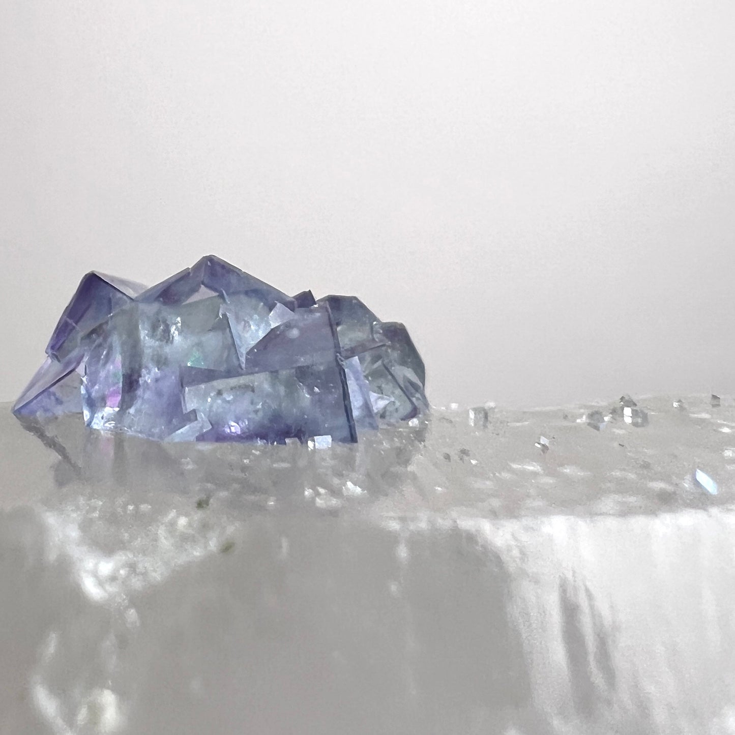 Yaogangxian Fluorite on Quartz Point | Quartz Crystal Specimen