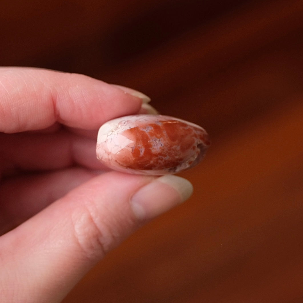 Cotton Candy Agate Heart | Pink Agate Crystal Heart