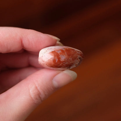 Cotton Candy Agate Heart | Pink Agate Crystal Heart