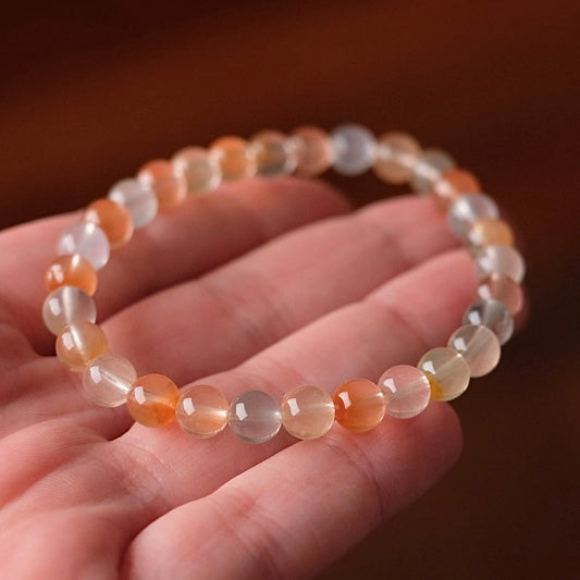 Amphibole Quartz Bracelet | Rabbit Hair Crystal Stretch Bracelet