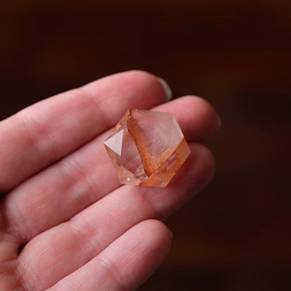 Fire Quartz Hexagon | Crystal Jewel | Star of David
