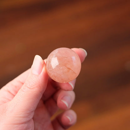 Peach Morganite Sphere | Pink Beryl | Small Crystal Sphere