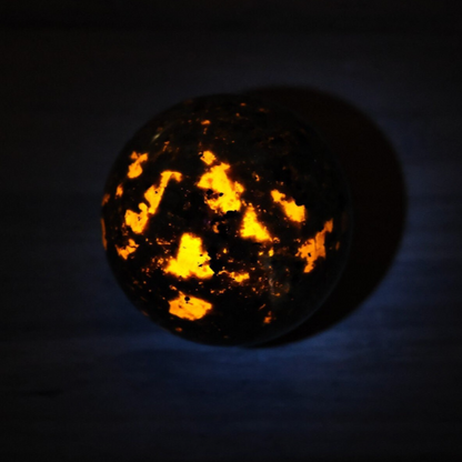 Yooperlite Sphere | UV Reactive Yooperlite Crystal Sphere