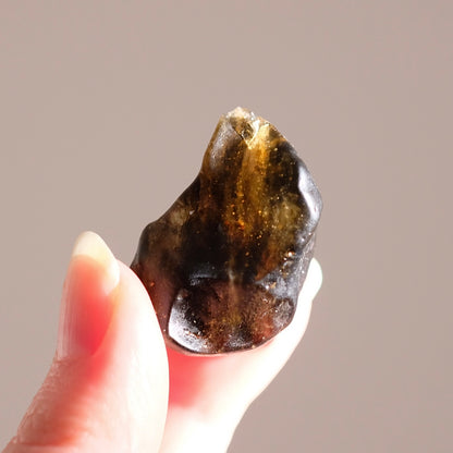 Libyan Desert Glass Specimen | Dark Libyan Desert Glass Crystal