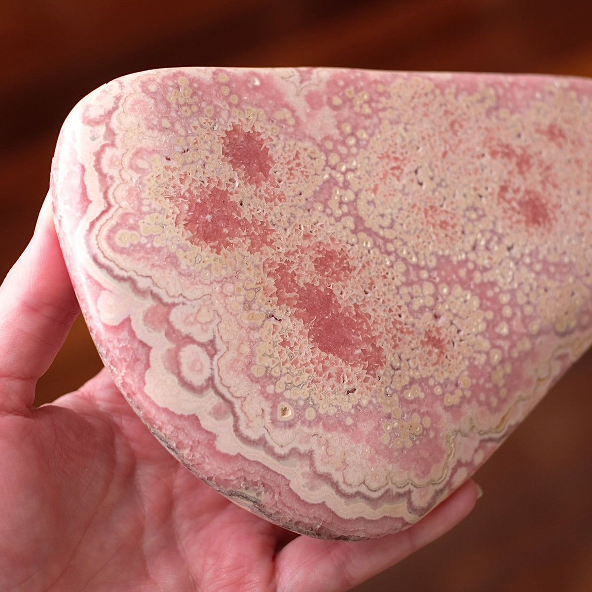 Rhodochrosite Freeform | Polished Rhodochrosite Crystal A