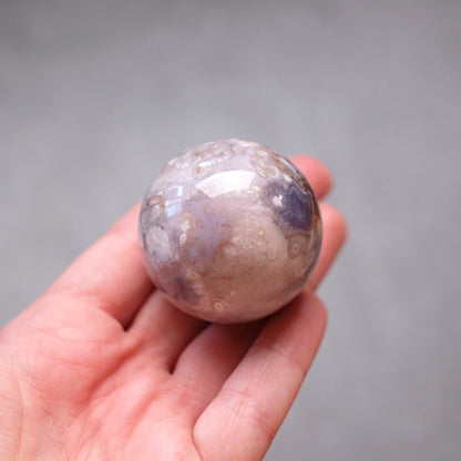 Flower Agate Sphere | Cherry Blossom Agate Crystal Sphere