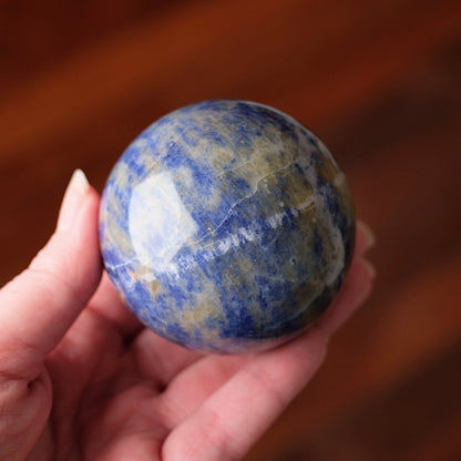 Rare Sodalite + Cancrinite Sphere | Sodalite Crystal Sphere