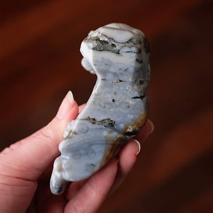 Ocean Jasper Tiger Carving | Tiger Figure Statue