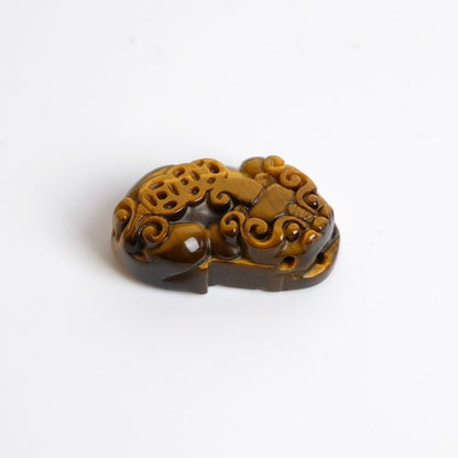 Tiger Eye Pixiu Carving | Pixiu Feng Shui Crystal