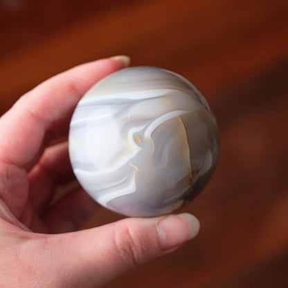 Banded Agate Sphere | Striped Agate Crystal Sphere