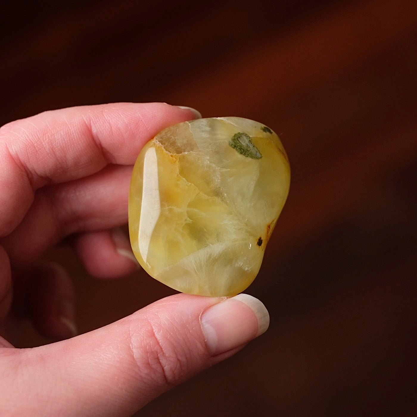 Australian Prehnite Freeform | Polished Prehnite Crystal