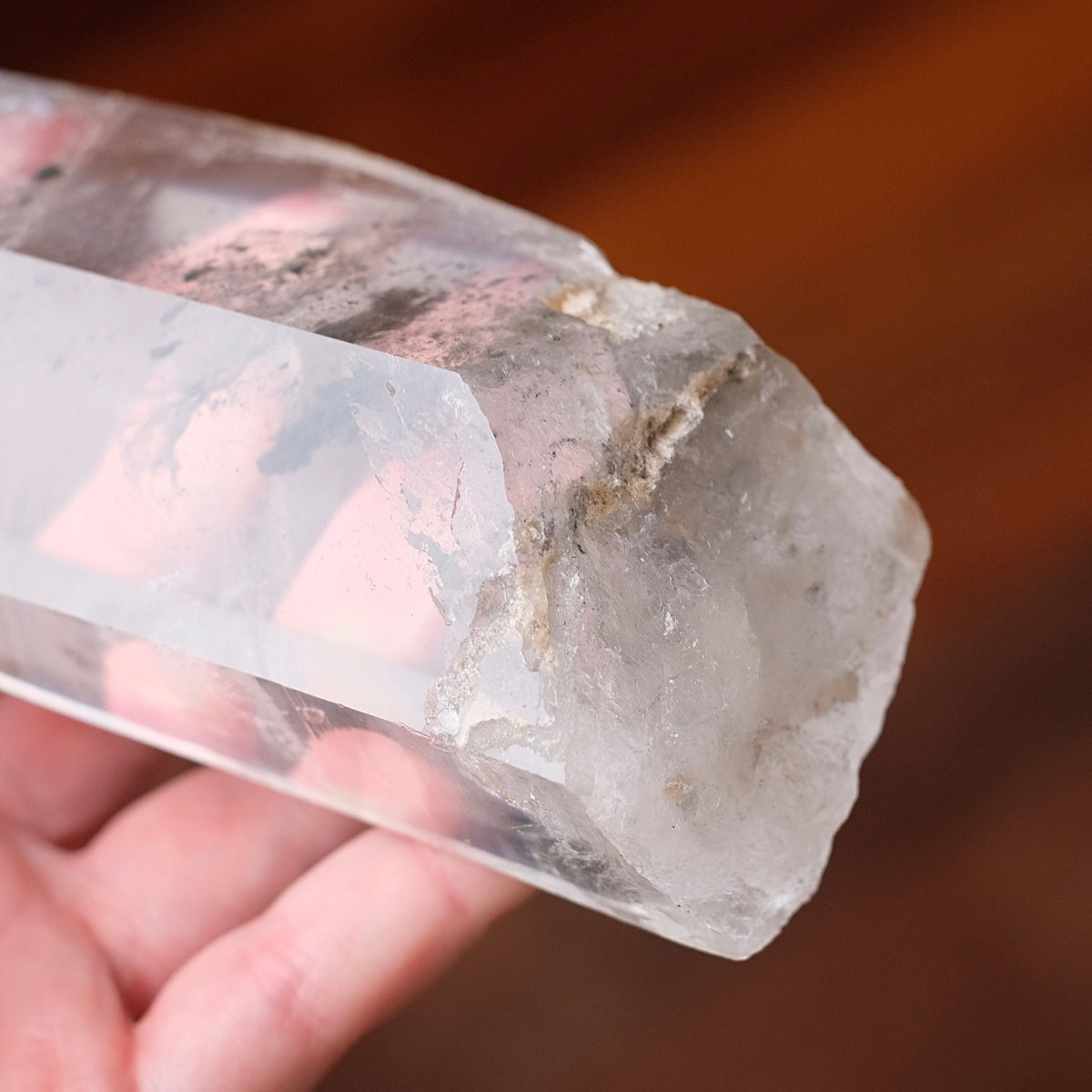 XL Black Phantom Lemurian Quartz Point | Black Lemurian Seed Crystal