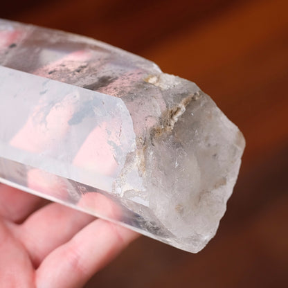 XL Black Phantom Lemurian Quartz Point | Black Lemurian Seed Crystal