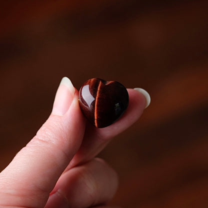 Red Tigers Eye Heart | Mini Tiger Eye Crystal Heart