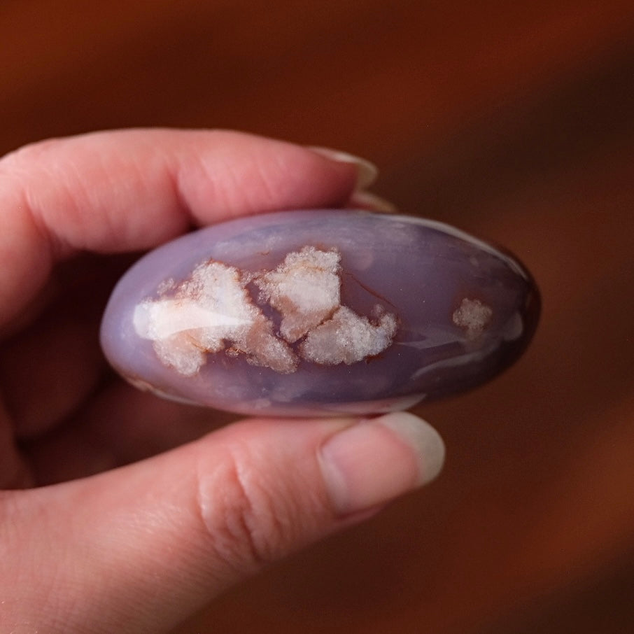 Flower Agate Palm | Flower Agate Crystal Palm Stone