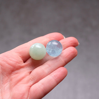 Aquamarine Sphere Set | Blue & Green Aquamarine Crystal Sphere
