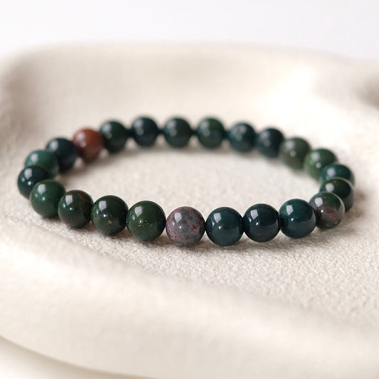 Bloodstone Bracelet | Heliotrope Crystal Bracelet