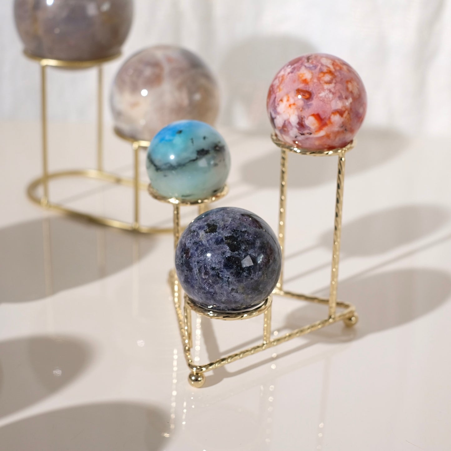Various Metal Crystal Sphere Stand | Crystal Display Stand