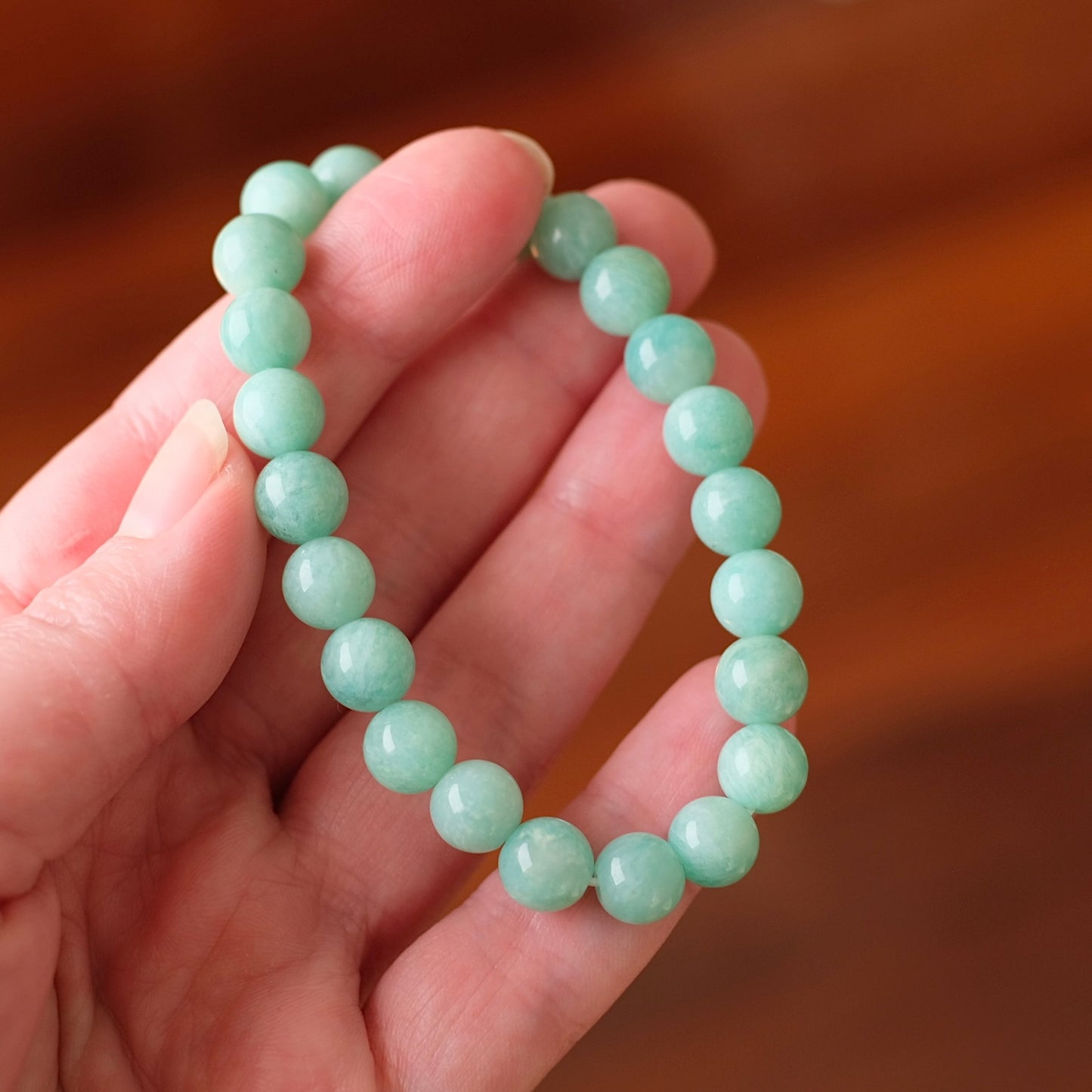 Amazonite Bracelet | Amazonite Crystal Stretch Bracelet