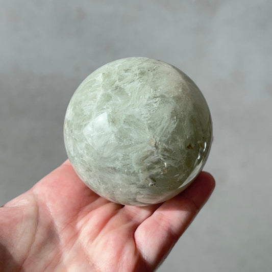 Green Quartz Sphere | Prasiolite Crystal Sphere