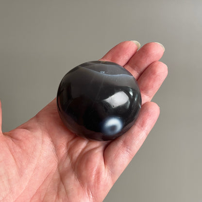 Orca Agate Palm | Agate Crystal Palm Stone