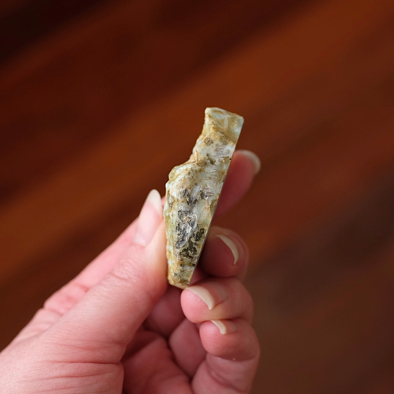 Larimar Slab | Polished Larimar Crystal Slice 5