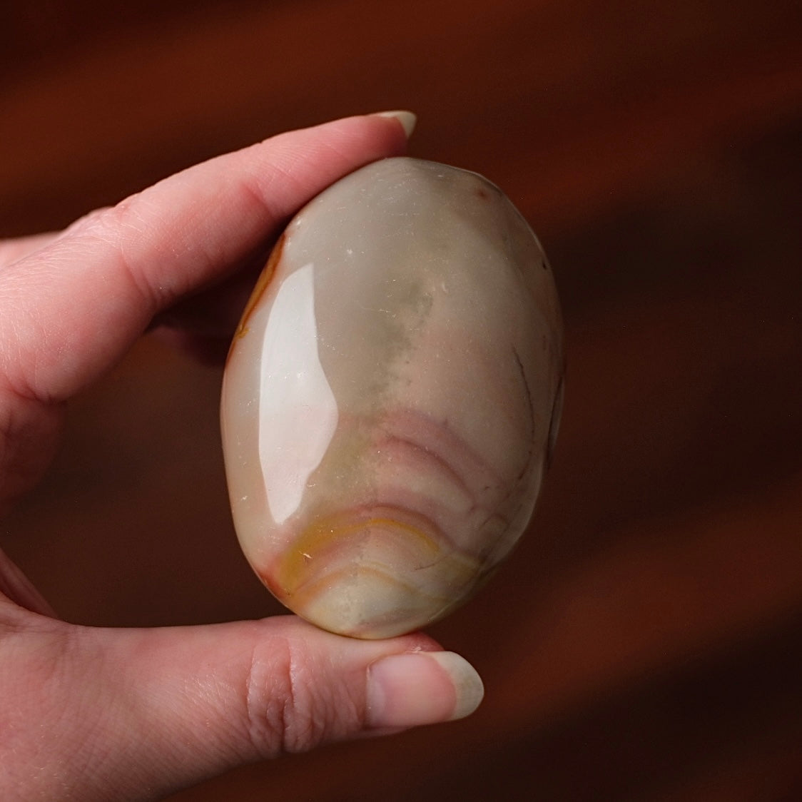 Polychrome Jasper Palm | Jasper Crystal Palmstone