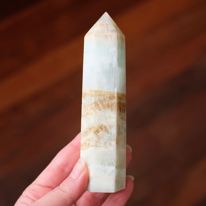 Caribbean Calcite Tower | Blue Calcite Aragonite Point