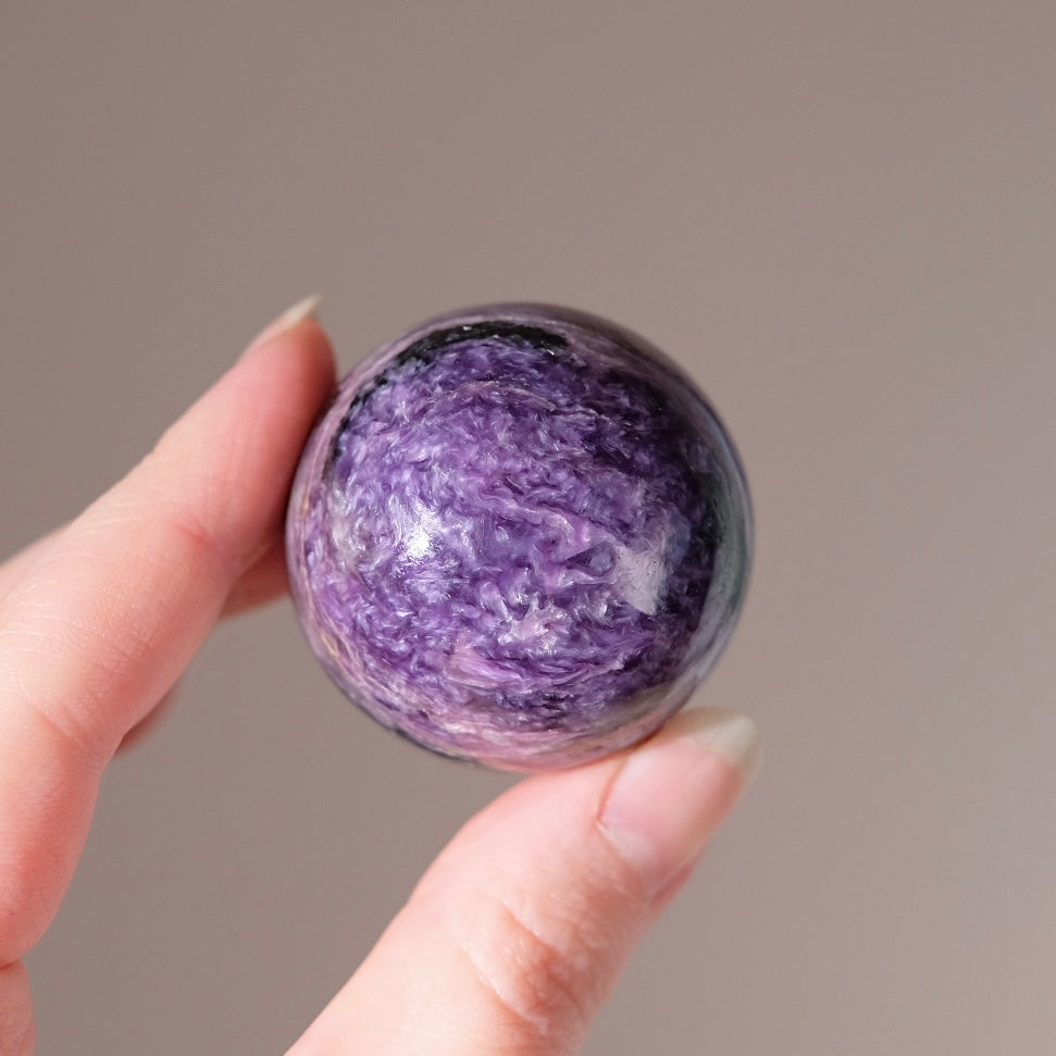 Purple Charoite Sphere | Charoite Crystal Sphere
