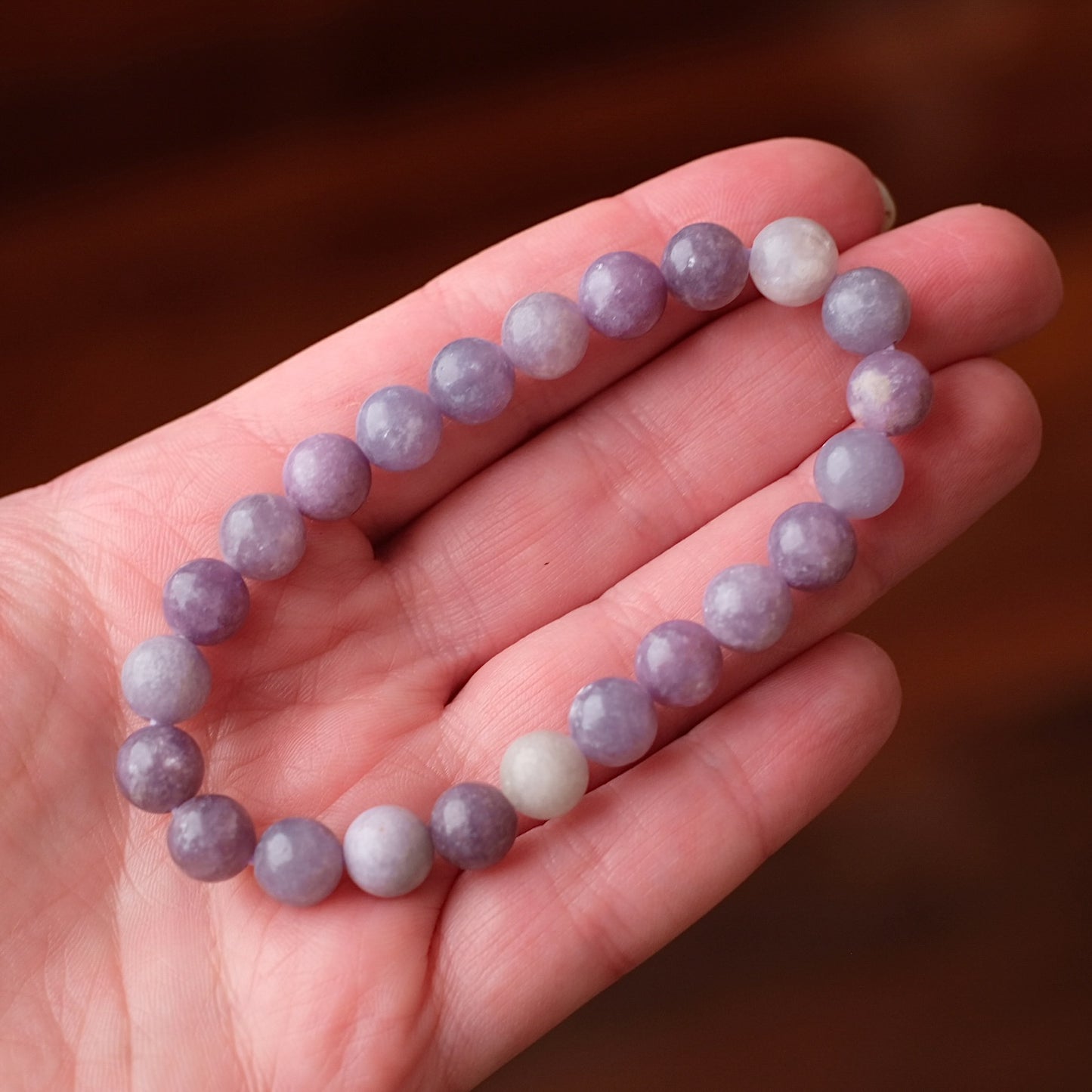 Lepidolite Bracelet | Crystal Stretch Bracelet