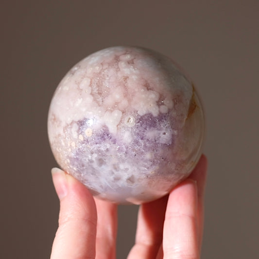 Pink Amethyst Flower Agate Sphere | Amethyst Crystal Sphere