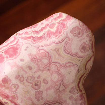 Rhodochrosite Heart Freeform | Polished Rhodochrosite Crystal G