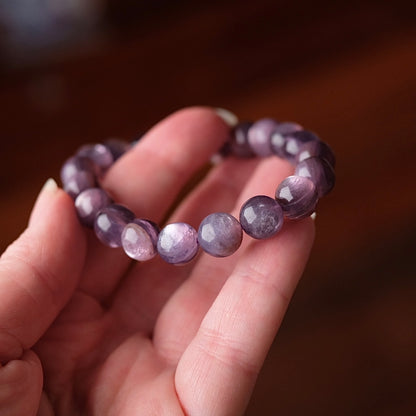 Gem Lepidolite Bracelet | High Quality Gem Lepidolite Stretch Bracelet