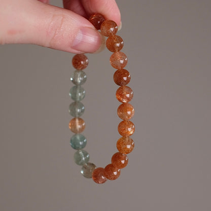 Rare Arusha Sunstone Bracelet | Beryl + Sunstone Crystal Bracelet