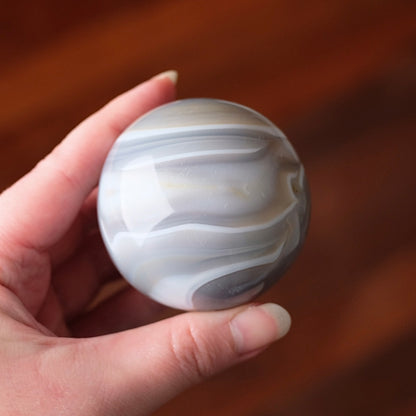 Banded Agate Sphere | Striped Agate Crystal Sphere