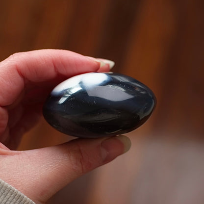 Orca Agate Palm | Agate Crystal Palm Stone