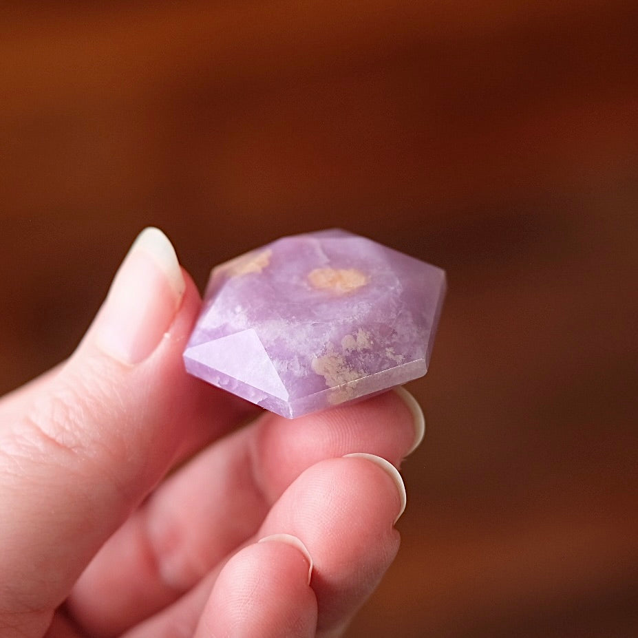 Lepidolite Hexagon | Crystal Jewel | Star of David