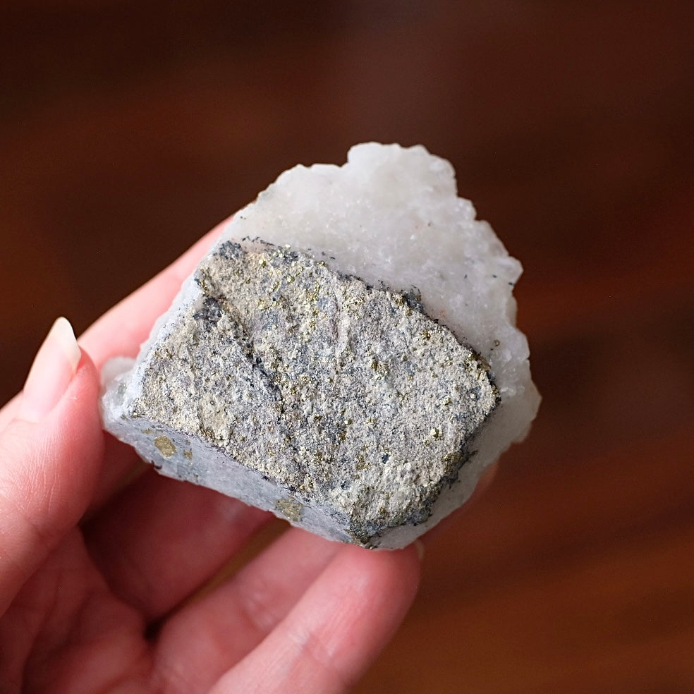 Quartz + Peacock Ore Cluster | Quartz Cluster with Bornite