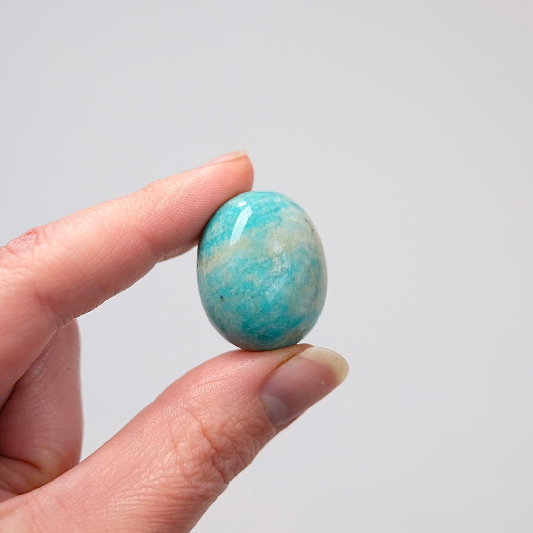 Set of 3 Amazonite Tumbles | Amazonite Tumbled Crystal