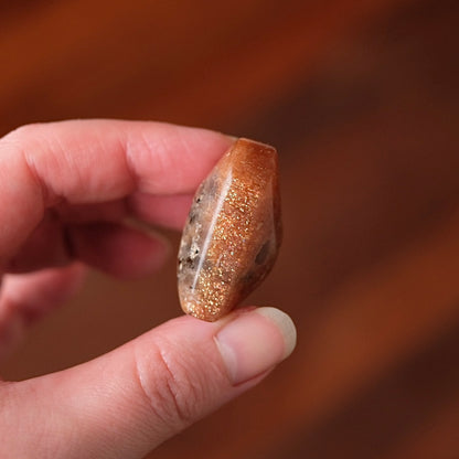 Glittery Sunstone Heart | Sunstone Crystal Heart