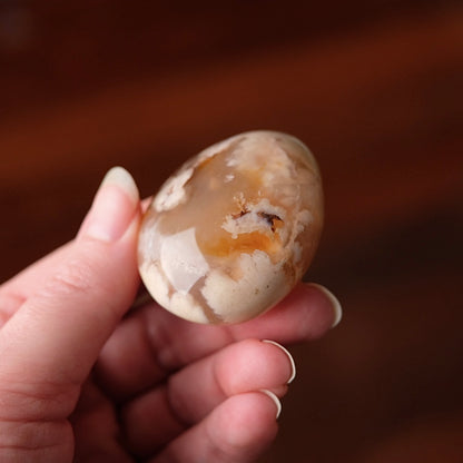 Flower Agate Palm | Flower Agate Crystal Palm Stone