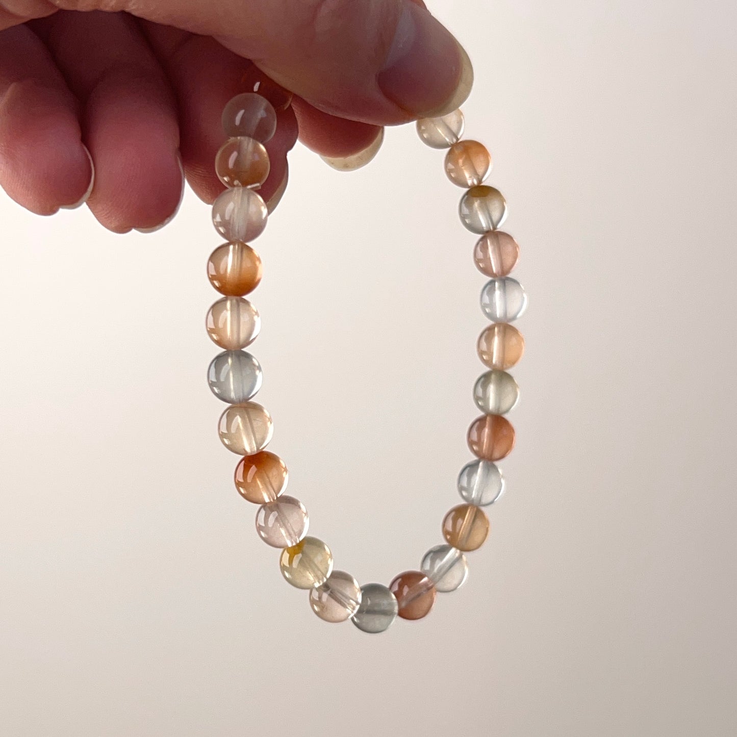 Amphibole Quartz Bracelet | Rabbit Hair Crystal Stretch Bracelet