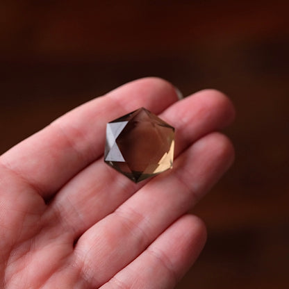 Smokey Quartz Hexagon | Crystal Jewel | Star of David