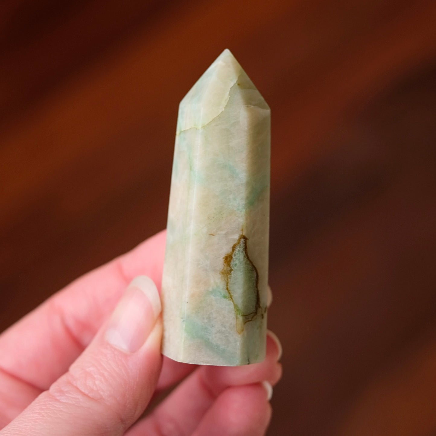 Garnierite Point | Green Moonstone Crystal Tower